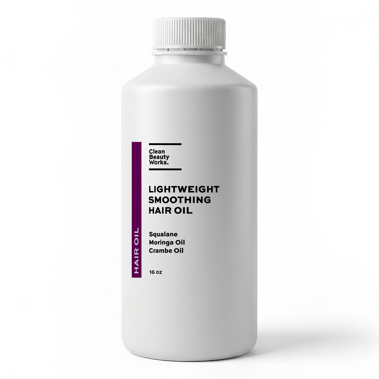 Lightweight Smoothing Hair Oil, Moringa Oil, Crambe Oil & Squalane - 16 oz