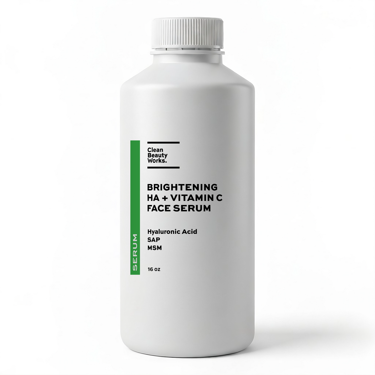 Brightening HA + Vitamin C Face Serum, MSM & Centella - 16 oz