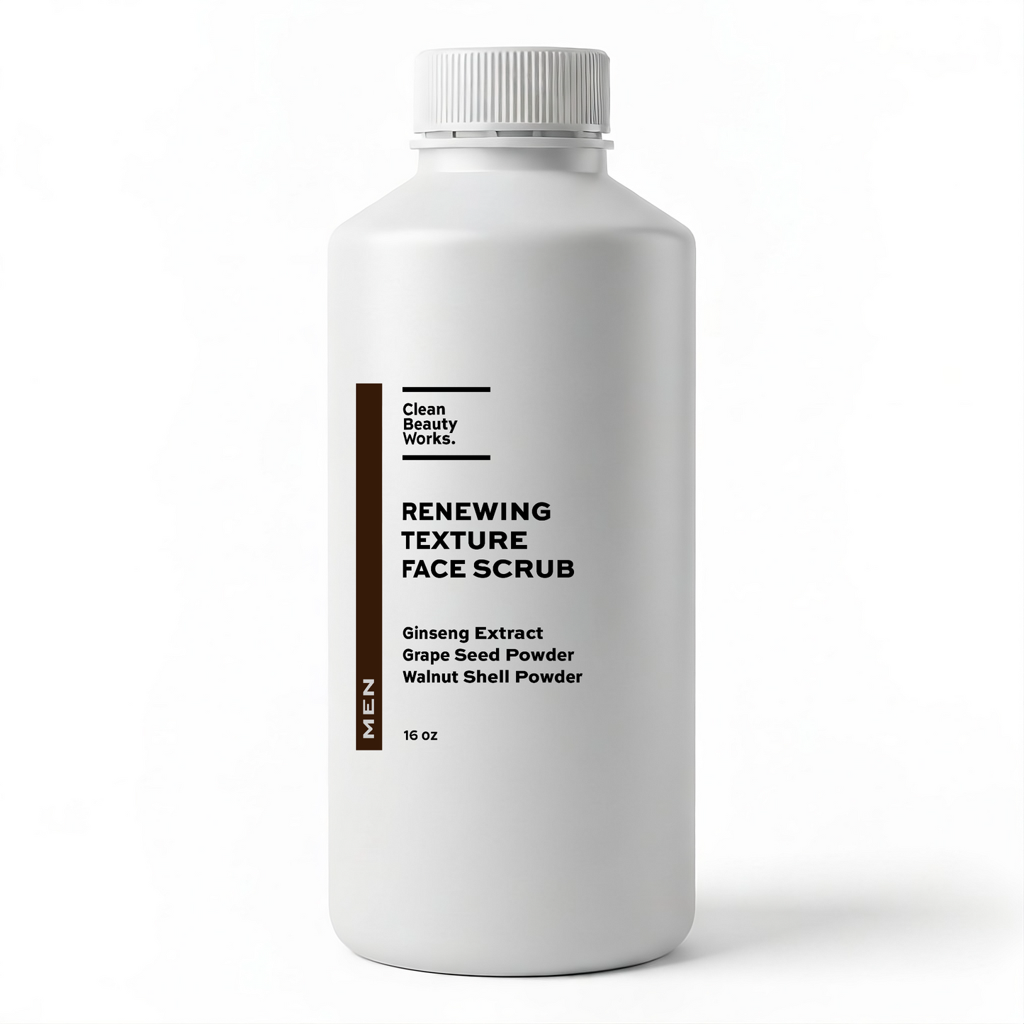Renewing Texture Face Scrub for Men, Grape Seed, Walnut & Green Tea - 16 oz