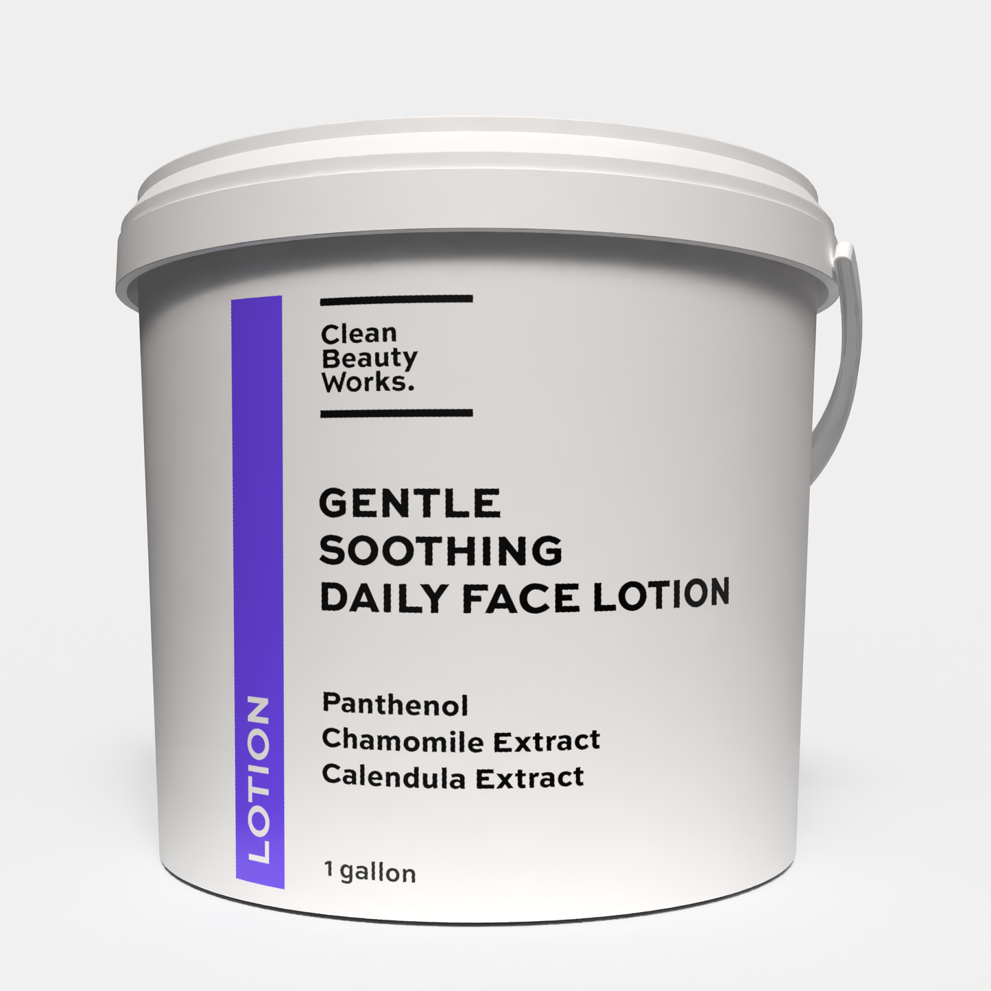 Gentle Soothing Daily Face Lotion, Panthenol & Jojoba Oil - 1 Gallon