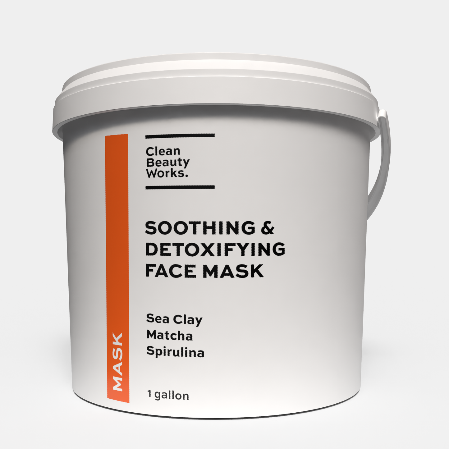 Soothing & Detoxifying Face Mask, Sea Clay & Matcha - 1 Gallon