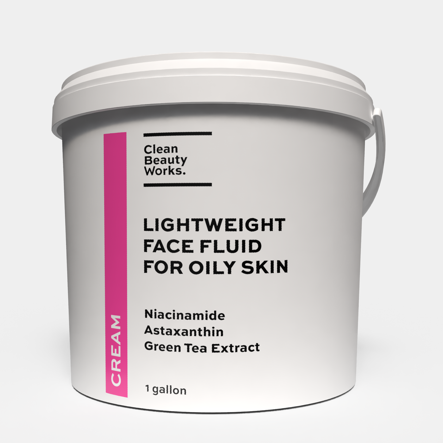 Lightweight Face Fluid for Oily Skin, Niacinamide & Hemp Seed Oil - 1 Gallon