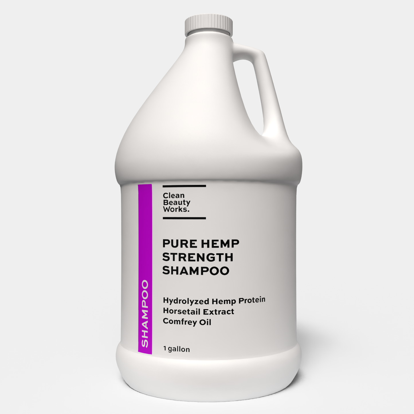 Pure Hemp Strength Shampoo, Hydrolyzed Hemp Protein & Hemp Seed Oil - 1 Gallon